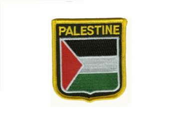 Aufnäher Palästina / Palestine Schrift oben