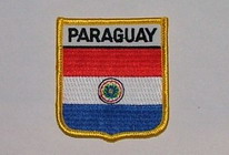 Aufnäher Paraguay Schrift oben