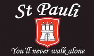 Flagge Fahne St Pauli Never walk alone