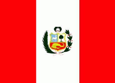 Autoaufkleber Peru mit Wappen 8 x 5 cm Aufkleber