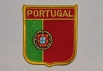 Aufnäher Portugal Schrift oben