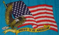 Flagge Fahne Proud to be American 90x150 cm