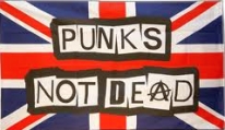 Flagge Fahne Großbritannien Punks not Dead Hissflagge 90 x 150 cm 