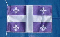 Tischflagge Quebec