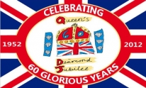 Flagge Fahne Großbritannien Diamond Jubilee Queen Elizabeth II 60, Kronjubiläum