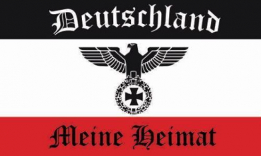 Tischflagge Reichsadler Deutschland meine Heimat 10x15cm mit Ständer Tischfahne Miniflagge