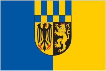 Tischflagge Rhein-Hunsrück-Kreis 10x15cm mit Ständer Tischfahne Miniflagge