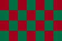 Flagge Fahne Karo rot / grün  90x150 cm