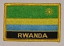 Aufnäher Ruanda Schrift unten