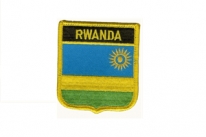 Aufnäher Ruanda / Rwanda  Schrift oben