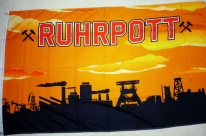 Flagge Fahne Ruhrpott Orange Ruhrgebiet