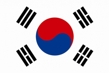 Tischflagge Süd Korea 10x15cm mit Ständer Tischfahne Miniflagge