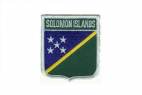 Aufnäher Salomonen / Salomon Islands Schrift oben