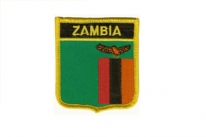 Aufnäher Sambia / Zambia Schrift oben