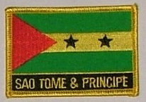 Aufnäher Sao Tome & Principe Schrift unten