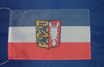 Tischflagge Schleswig-Holstein mit Wappen