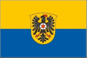 Tischflagge Schwalmstadt 10x15cm mit Ständer Tischfahne Miniflagge