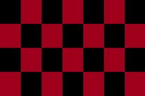 Flagge Fahne Karo schwarz / rot  90x150 cm
