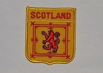 Aufnäher Scotland / Schottland Royal Schrift oben