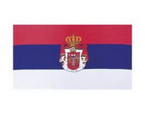 Flagge Fahne Serbien Wappen 90x150 cm