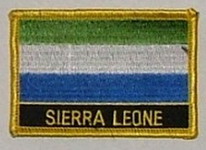Aufnäher Sierra Leone Schrift unten