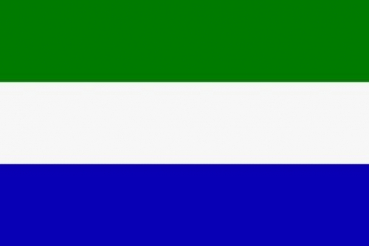 Tischflagge Sierra Leone 10x15cm mit Ständer Tischfahne Miniflagge