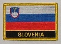 Aufnäher Slowenien Schrift unten