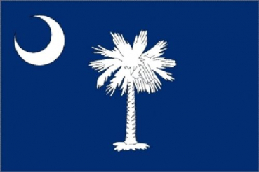 Tischflagge South Carolina 10x15cm mit Ständer Tischfahne Miniflagge