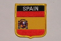Aufnäher Spain / Spanien Schrift oben