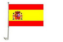 Autoflagge Spanien mit Wappen