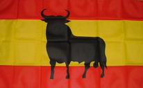 Flagge Fahne Spanien Osborne Stier 90x150 cm Digitaldruck