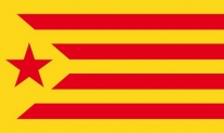 Flagge Fahne Estelada Groga Spanien