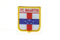 Aufnäher St. Maarten Schrift oben