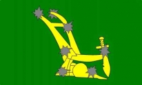 Flagge Fahne Starry Plough Grün