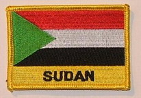 Aufnäher Sudan Schrift unten