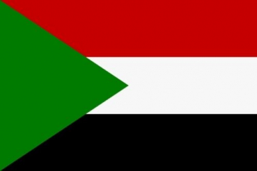 Tischflagge Sudan 10x15cm mit Ständer Tischfahne Miniflagge