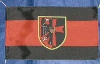 Tischflagge Sudetenland mit Adler