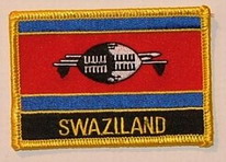 Aufnäher Swasiland Schrift unten