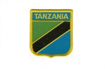 Aufnäher Tansania / Tanzania Schrift oben