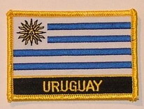 Aufnäher Uruguay Schrift unten