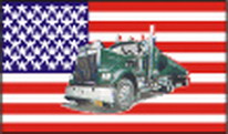Flagge Fahne USA Truck Grün 90x150 cm