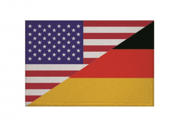 USA Patch Flagge Fahne Aufnäher Deutschland