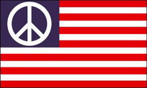 Flagge Fahne USA Peace 90x150 cm