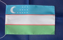 Tischflagge Usbekistan