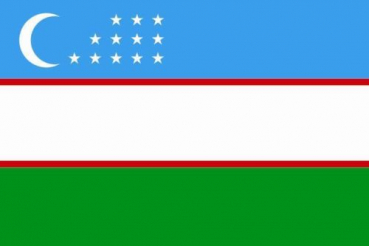 Tischflagge Usbekistan 10x15cm mit Ständer Tischfahne Miniflagge