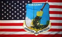 Flagge Fahne USA Tomahawk Rakete Iraqi Freedom 2003 90x150 cm