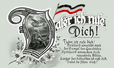 Flagge Fahne Vater ich rufe Dich Kaiserreich