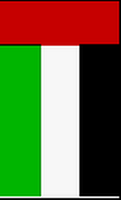 Flagge Fahne Hochformat Vereinigte Arabische Emirate