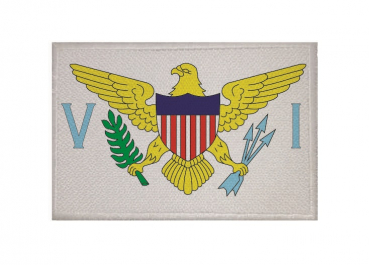 Aufnäher Patch Virgin Islands USA Aufbügler Fahne Flagge