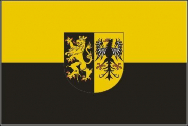 Tischflagge Vogtland 10x15cm mit Ständer Tischfahne Miniflagge